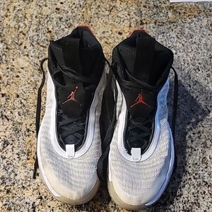 Air Jordan White and Black Sneakers